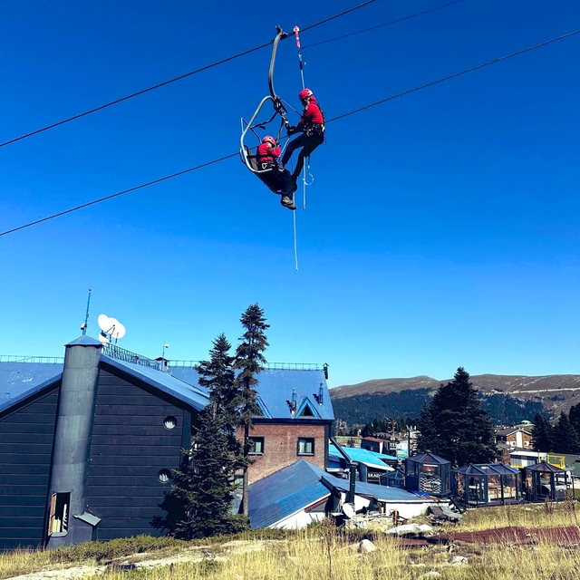 JAK ekiplerinden teleferik tatbikatı