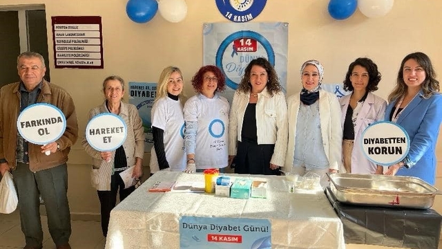 Aydın Devlet Hastanesi'nde vatandaşlar diyabete karşı bilgilendirildi