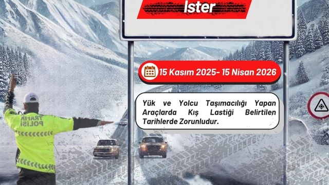 "Erzurum'un kışı, kış lastiği ister"