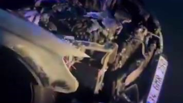 Lüks araç alevlere teslim oldu