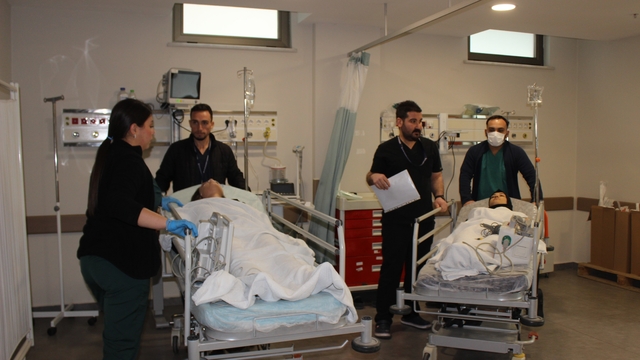 Sular Akademi Hastanesi'nde afet tatbikatı