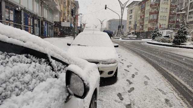 Hakkari'de mevsimin ilk karı yağdı