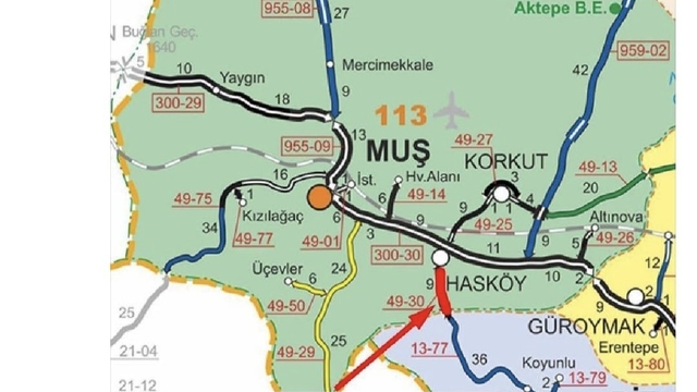Muş'ta yoğun kar yağışı: Hasköy-Mutki yolu ulaşıma kapandı