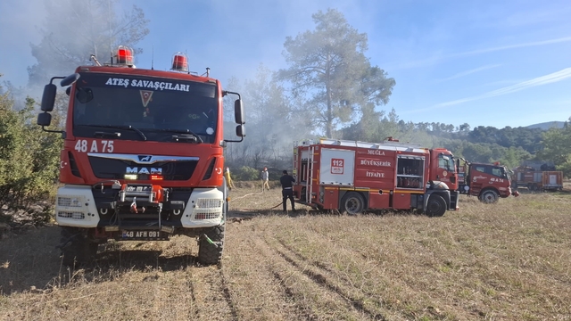 Yatağan'daki iki ayrı arazi yangını büyümeden söndürüldü