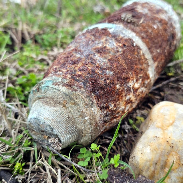 Edirne'de köy merasında bulunan top mermisi imha edildi