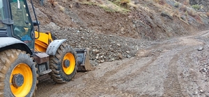 Siirt'te sağanak yağış heyelana neden oldu
