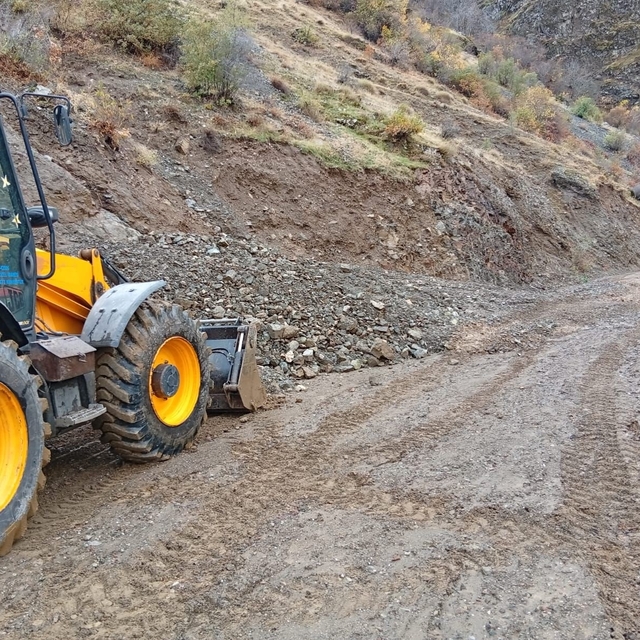 Siirt'te sağanak yağış heyelana neden oldu