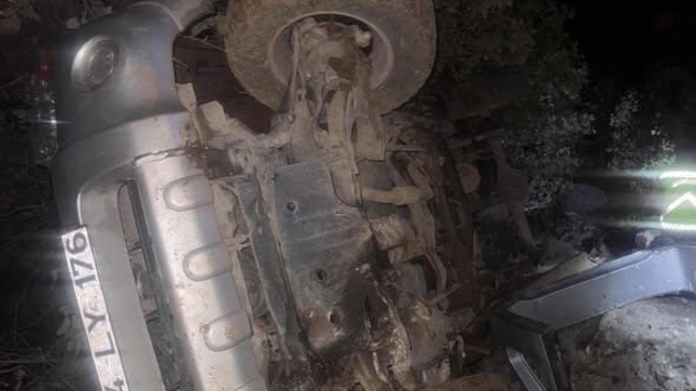 Mardin'de devrilen pikapta 2'si çocuk 6 kişi yaralandı