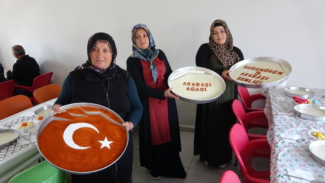 250 tepsi hamur döküldü, 5 kazan arabaşı çorbası birlik beraberlik için kaynadı