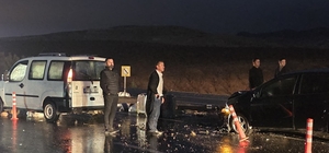 Siirt'te maddi hasarlı trafik kazası