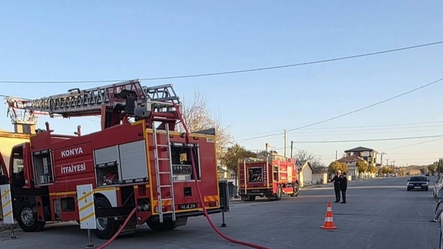 Ev ve dorsede çıkan yangın korkuttu