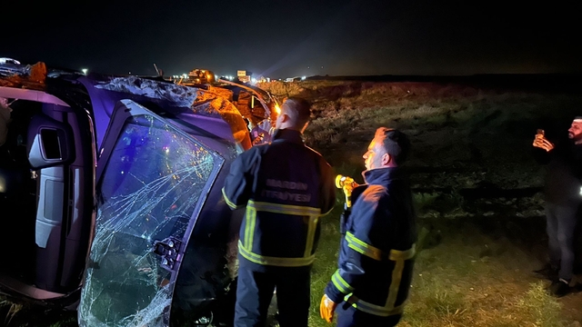 Mardin'de cip şarampole devrildi: 4 yaralı