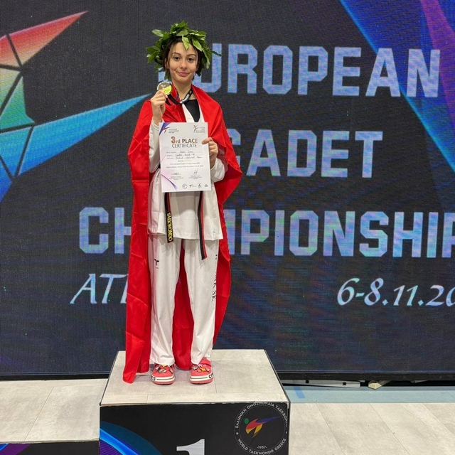 Bilecikli tekvandocudan Avrupa Şampiyonası'nda büyük başarı