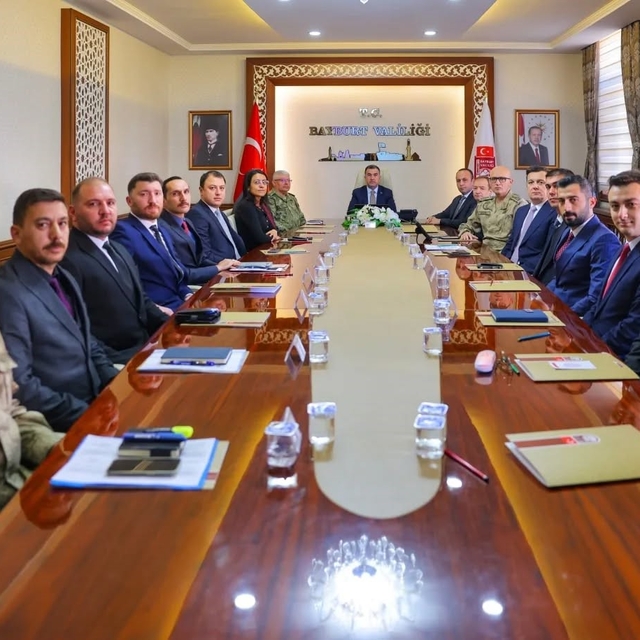 Bayburt'ta 'Genişletilmiş İl Güvenlik ve Asayiş Koordinasyon Toplantısı' ge...