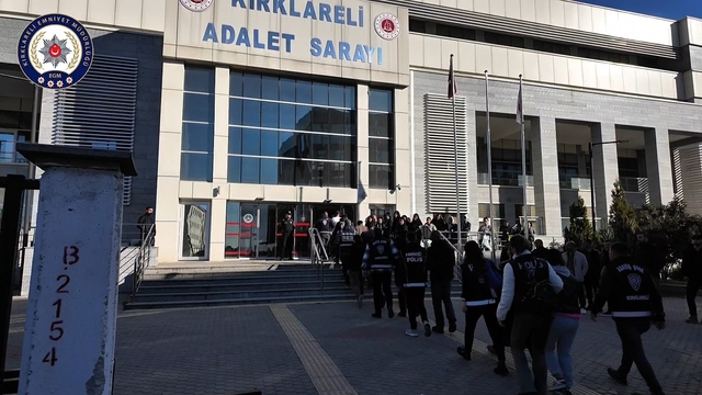 Kırklareli'nde Daltonlar operasyonu: Yakalanan 18 şüpheliden 4'ü tutuklandı