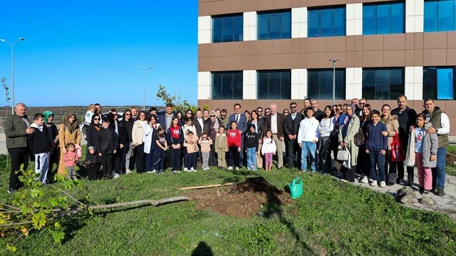 OMÜ'de Diyabet Günü etkinliği kapsamında fidan dikildi