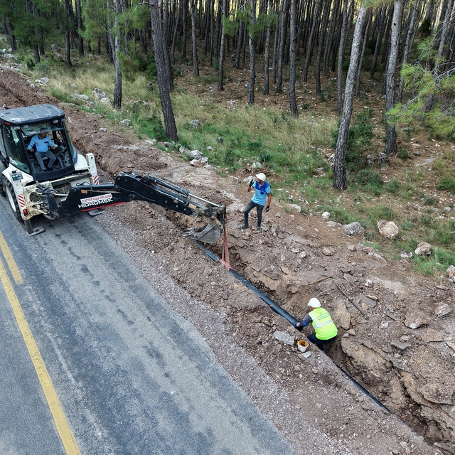 Fethiye'nin Kayaköy ve Karakeçililer Mahallesinin su sorunu çözülüyor