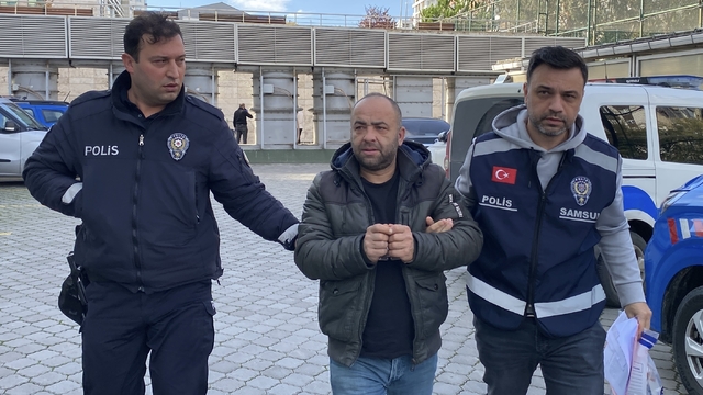 Samsun'da eşini ve çocuklarını darbeden zanlı tutuklandı