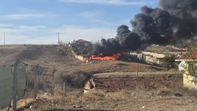 Jandarmanın dikkati yangını önledi