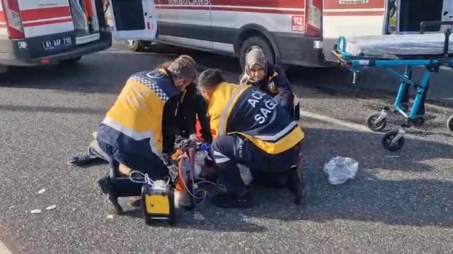 Taksinin çarptığı yaya öldü