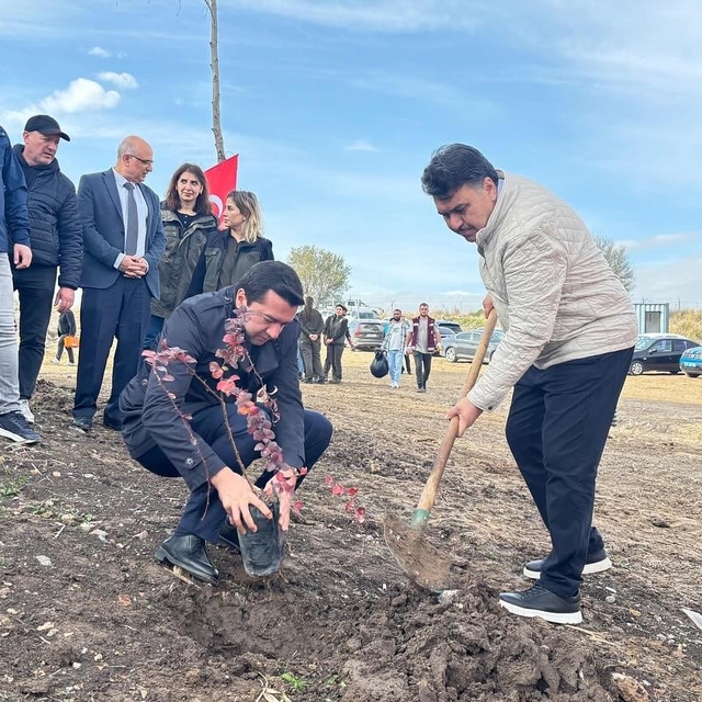 Ağaçlandırma günü etkinliği Havran'da gerçekleştirildi