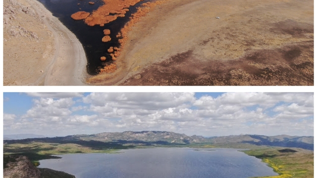 Van'ın 2 bin 800 yıllık mühendislik harikası kuruyor: Keşiş Gölü'nde su seviyesi endişe veriyor