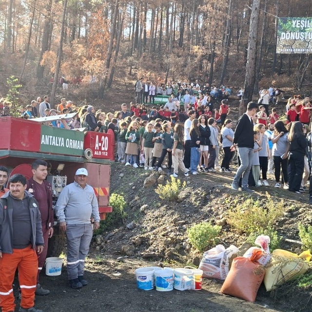 Öğrencilere yangın ve çevre bilinci konusunda yerinde bilgi verildi