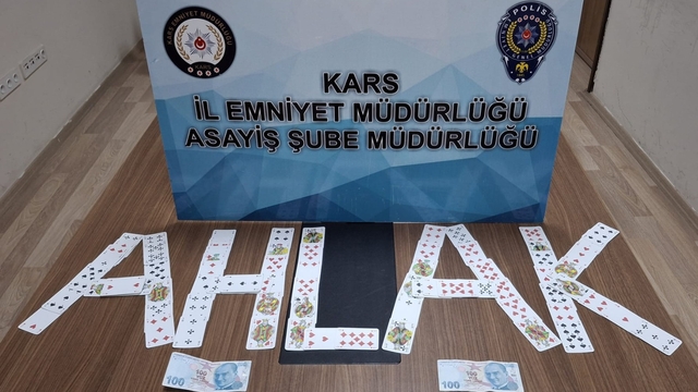 Kars'ta kumar oynarken yakalanan 4 kişiye para cezası verildi