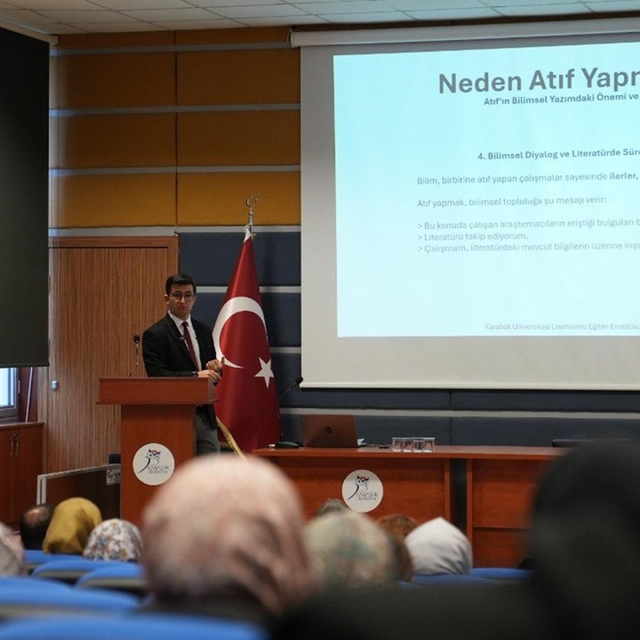 KBÜ Tez Yazım Atölyesinde bilimsel etik ve atıf kültürü ele alındı