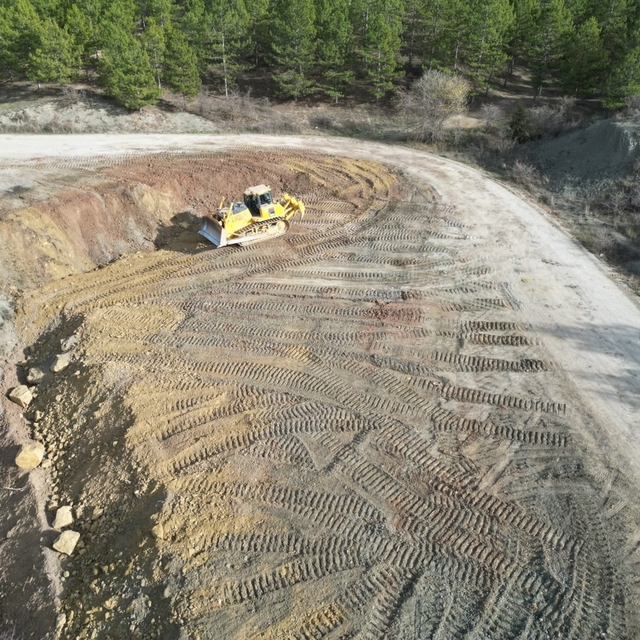 Çomar Barajında 2. etap yol genişletme çalışmaları başladı
