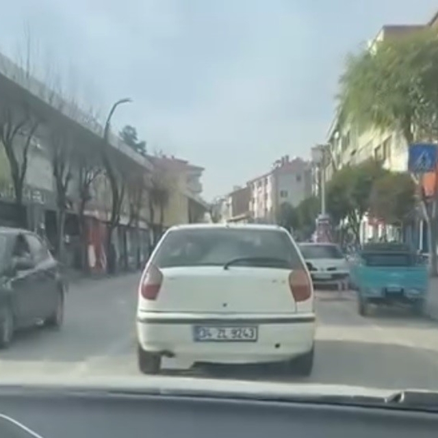 Araçtan sokağa broşür fırlatan kişi, ceza yedi