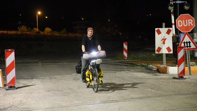 Bisikletiyle umreye gitmek için Balıkesir'den yola çıkan kişi Hatay'a ulaştı