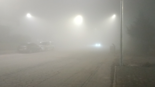 Batman'da yoğun sis; görüş mesafesi 5 metreye kadar düştü