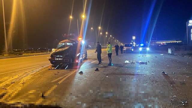 Otomobil takla atıp, karşı şeride savruldu: 1 ölü, 3 yaralı