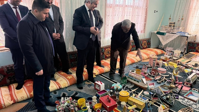 Parkinson hastasının üretim mücadelesine kaymakamdan destek