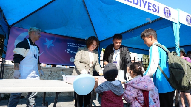 Didim'de şehitler için lokma hayrı düzenlendi