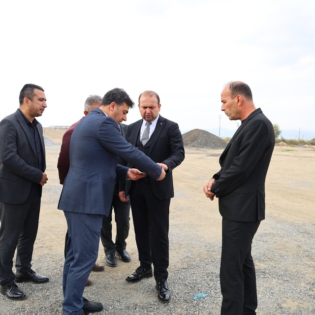 Koçarlı Devlet Hastanesi'nin Geçici Hizmet Alanı'nda inceleme yapıldı