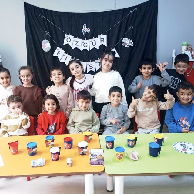 Tuncelili miniklerden Gazze'deki çocuklara anlamlı destek