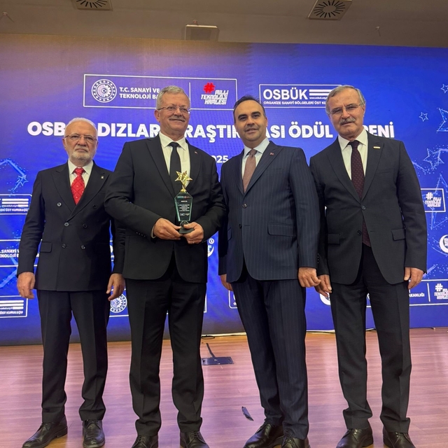 Mersin OSB'ye 'En çok katkı veren OSB' ödülü