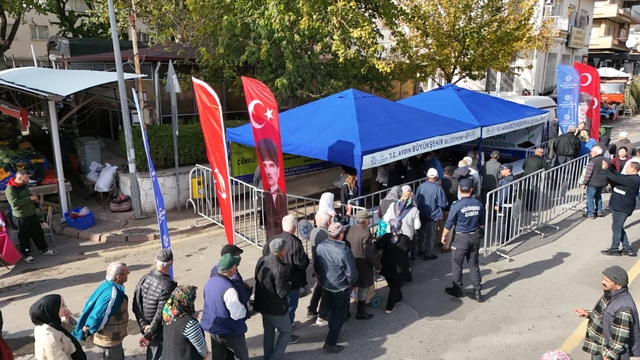 Sultanhisar'da kışlık fideler vatandaşlara dağıtıldı
