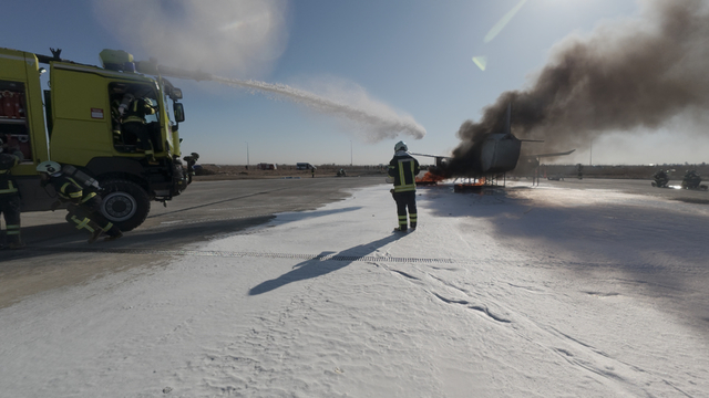 Çukurova Uluslararası Havalimanı'nda acil durum tatbikatı yapıldı