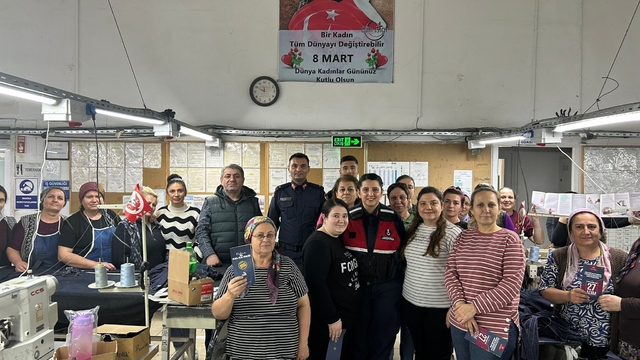 Edirne'de fabrika çalışanlarına KADES etkinliği düzenlendi