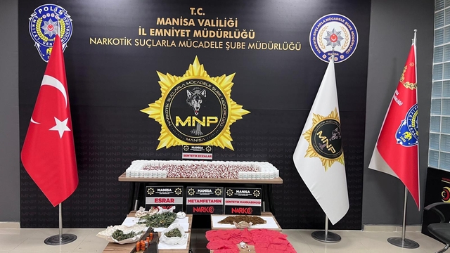 Manisa'da uyuşturucu operasyonunda yakalanan 14 şüpheli tutuklandı