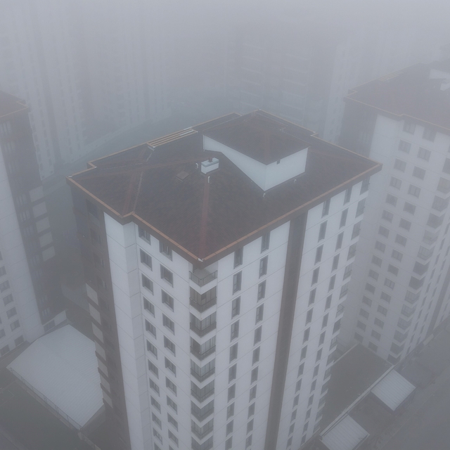 Elazığ'da 200 metreden şehir sis içinde kayboldu