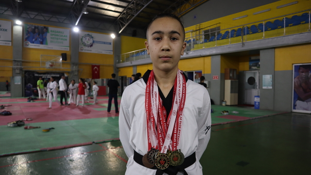 Kilo vermek için başladığı sporda Türkiye 9'uncusu oldu