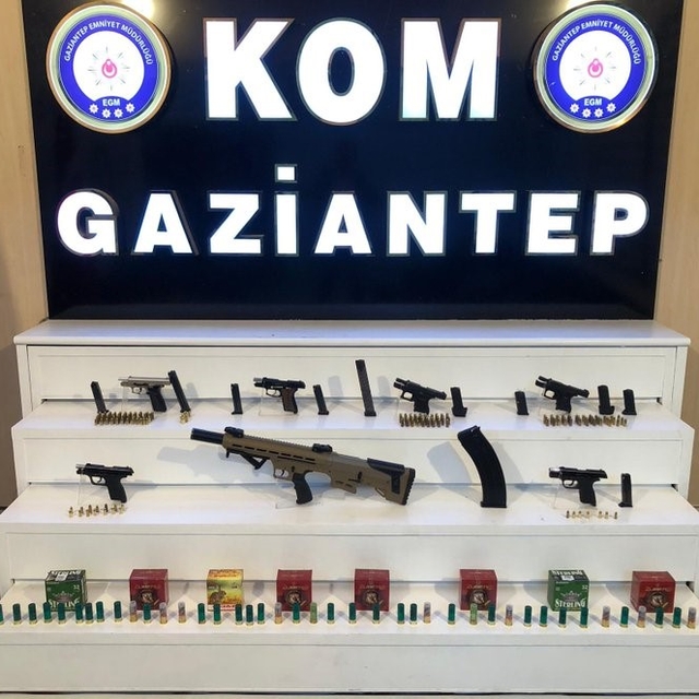 Gaziantep'te 7 adet kaçak silah ele geçirildi: 1 şahıs tutuklandı