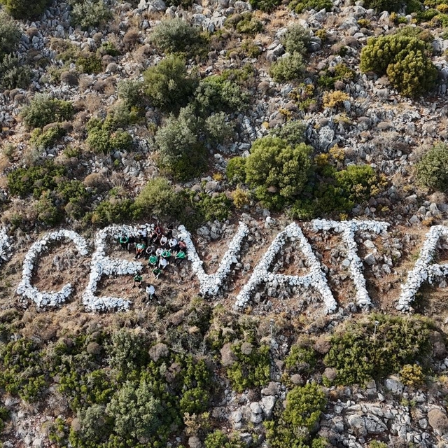 Gençler Datça'nın simgesine sahip çıktılar
Solan 'Önce Vatan' yazısı yenile...