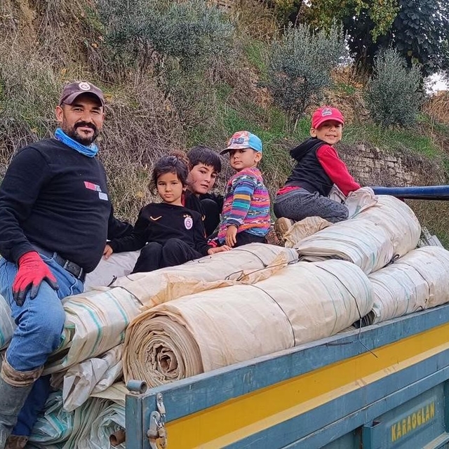 Sarıgöl'de örtü toplama işlerinde yoğunluk