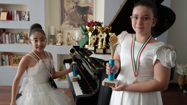 Gaziantep'te minik piyanistler dünya şampiyonu oldu