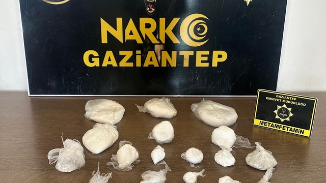 Gaziantep'te 1 kilo 155 gram uyuşturucu ele geçirildi